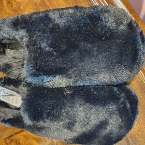 32 Degrees Heat faux-fur slide slippers size 11/12 NEW